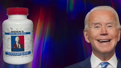 BIDEN'S MENTAL FOCUS BOTTLE - Filled with What's in Joe Biden's Head - Absolutely Nothing