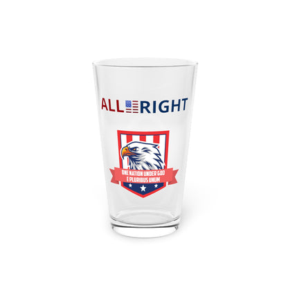 ONE NATION UNDER GOD - Pint Glass - 16oz