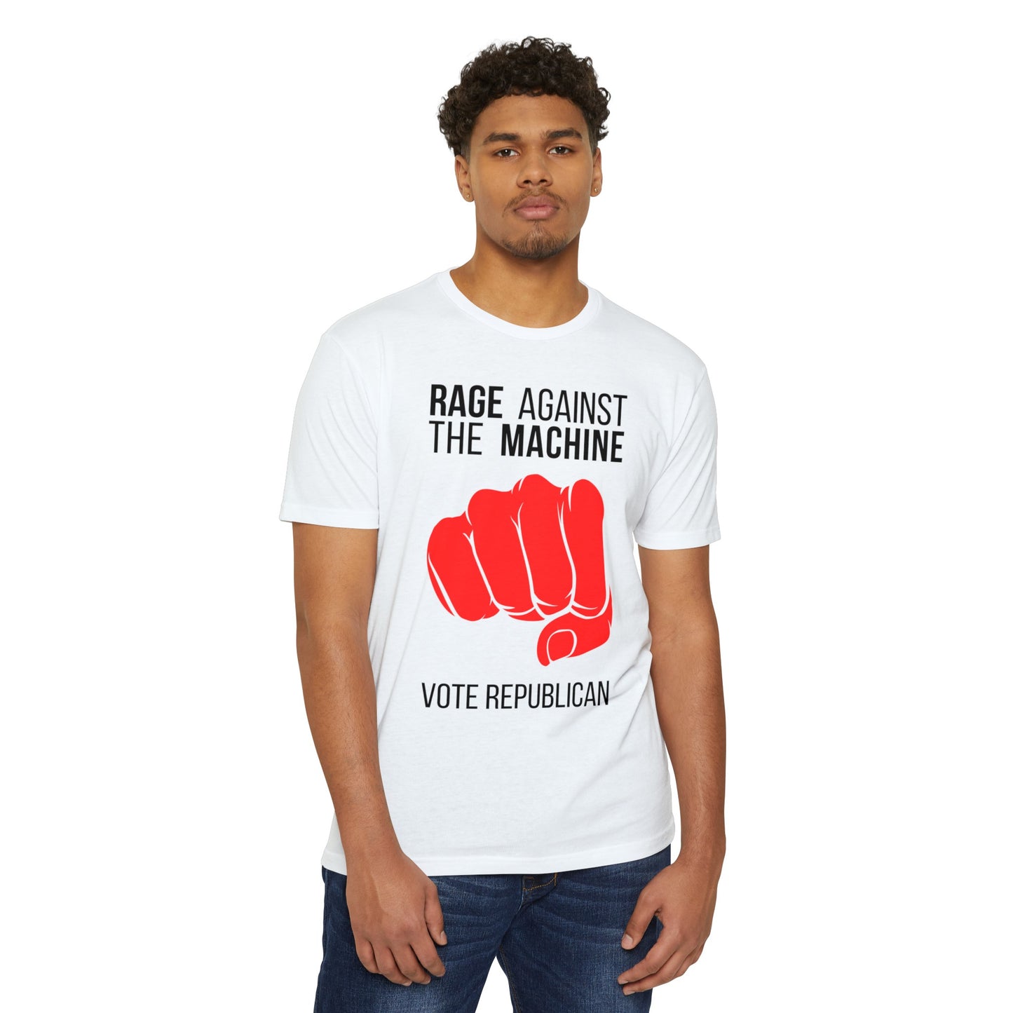 RAGE AGAINST THE MACHINE - Unisex CVC Jersey T-shirt