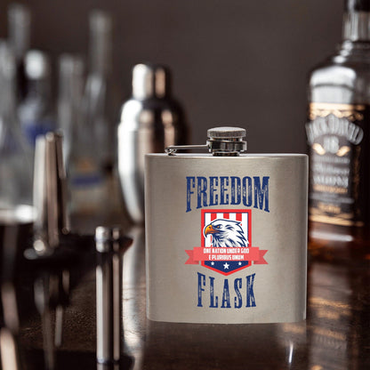 FREEDOM FLASK - 7oz Stainless Steel Hip Flask