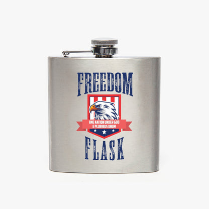 FREEDOM FLASK - 7oz Stainless Steel Hip Flask