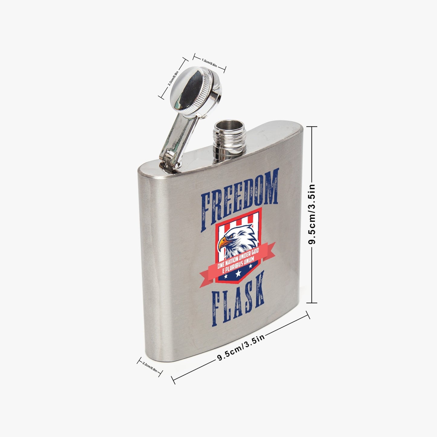 FREEDOM FLASK - 7oz Stainless Steel Hip Flask